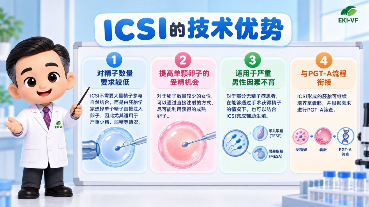 ICSI技术优势示意图