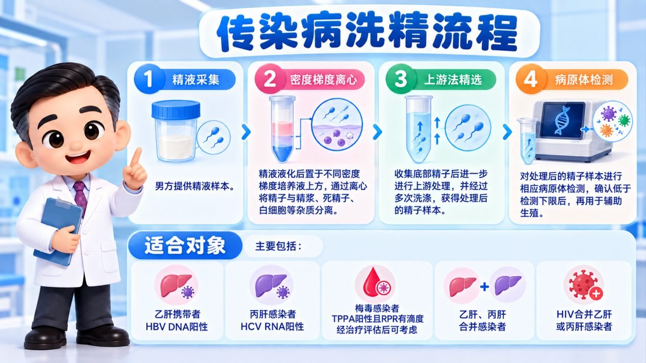 HIV洗精流程示意图